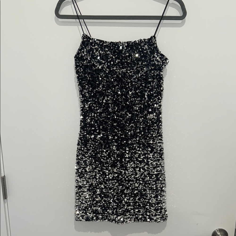 Black Sequin Thirty Thirty Dress medium